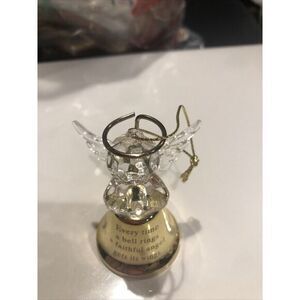 Angel Bell Ornament Every Time‎ A Bell Rings An Angel Gets Their Wings 2.5"